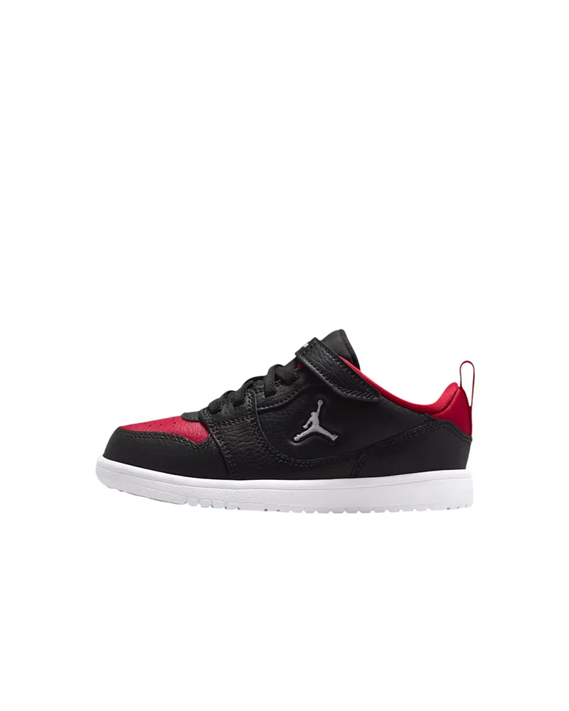 Jordan Court Connect Low Jr - Nero/Gym Red/Bianco
