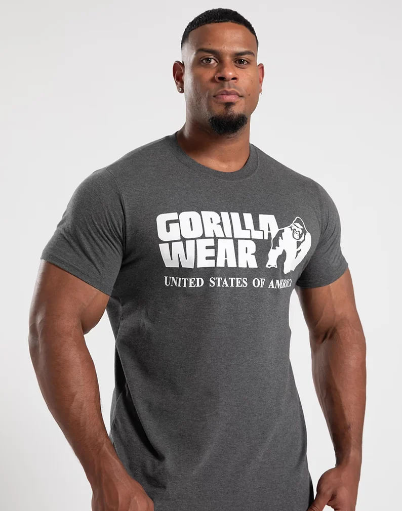 T-shirt classica - Grigia - Gorilla Wear
