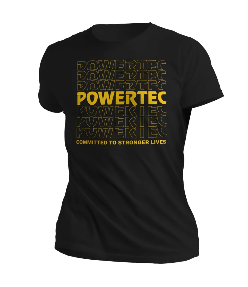 Powertec T-Shirt - Black - Multi-Print