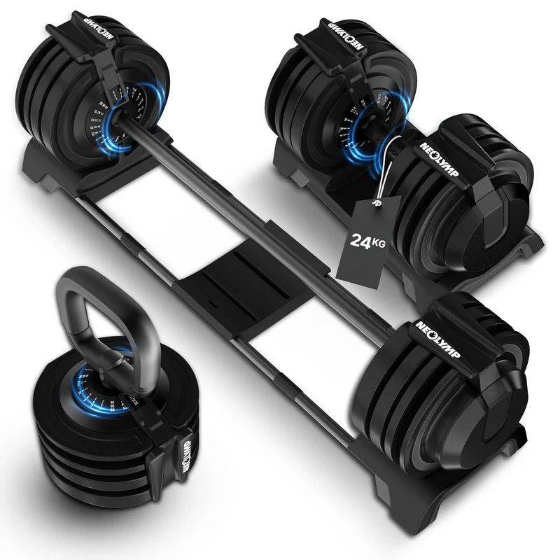3-in-1 Hantelset zum Verstellen 24kg