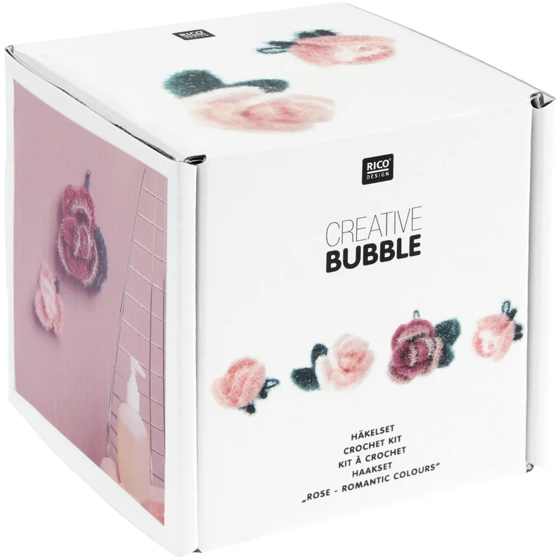 Crochet Set Creative Bubble Rose Romantic