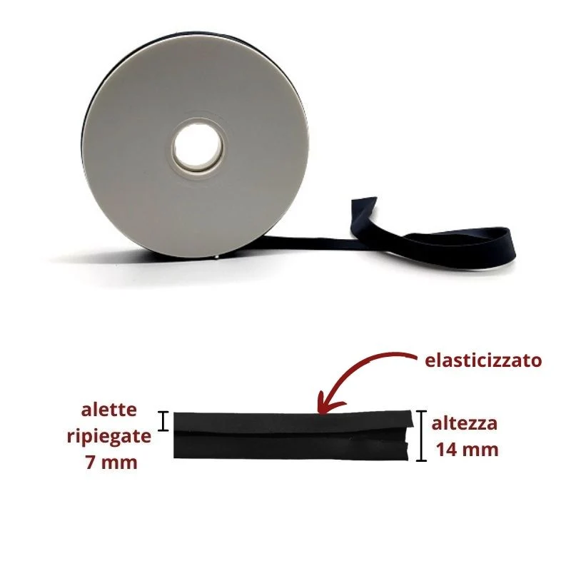 Sbieco raso stretch h mm 14/7/7 metri 20