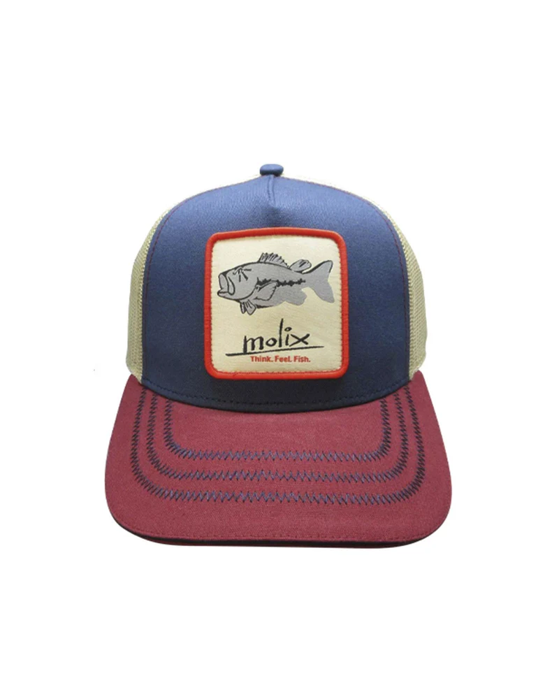 Trucker Hat Black Bass Navy / Cream