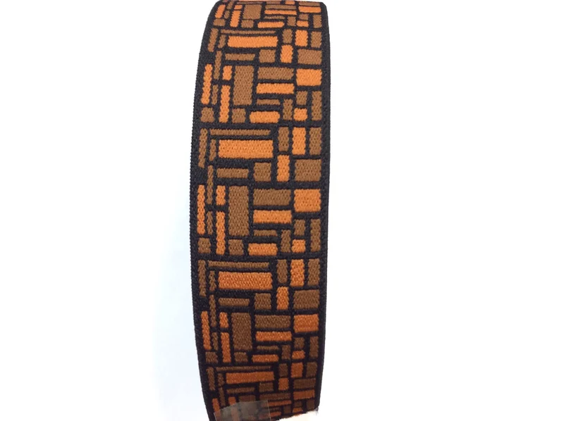 1 mt nastro elastico fantasia ORANGE cm 4