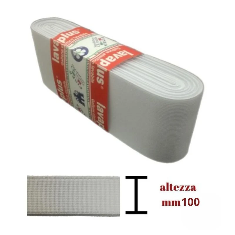 Elastico lavaplus gallone h mm 100 articolo 9140/100 metri 10