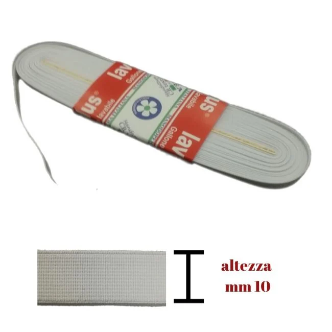 Elastico lavaplus gallone h mm 10 articolo 9140/10 metri 10