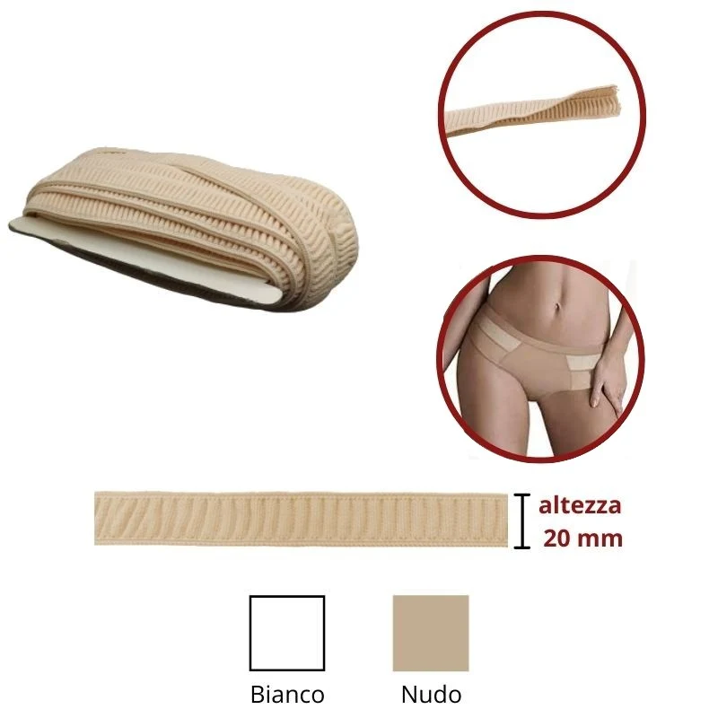 Elastico doppio labbro h 20 mm articolo 400/20 metri 10