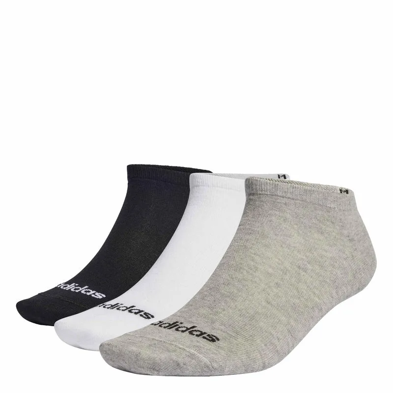 Thin Linear Low-Cut Socks - 3 Paia