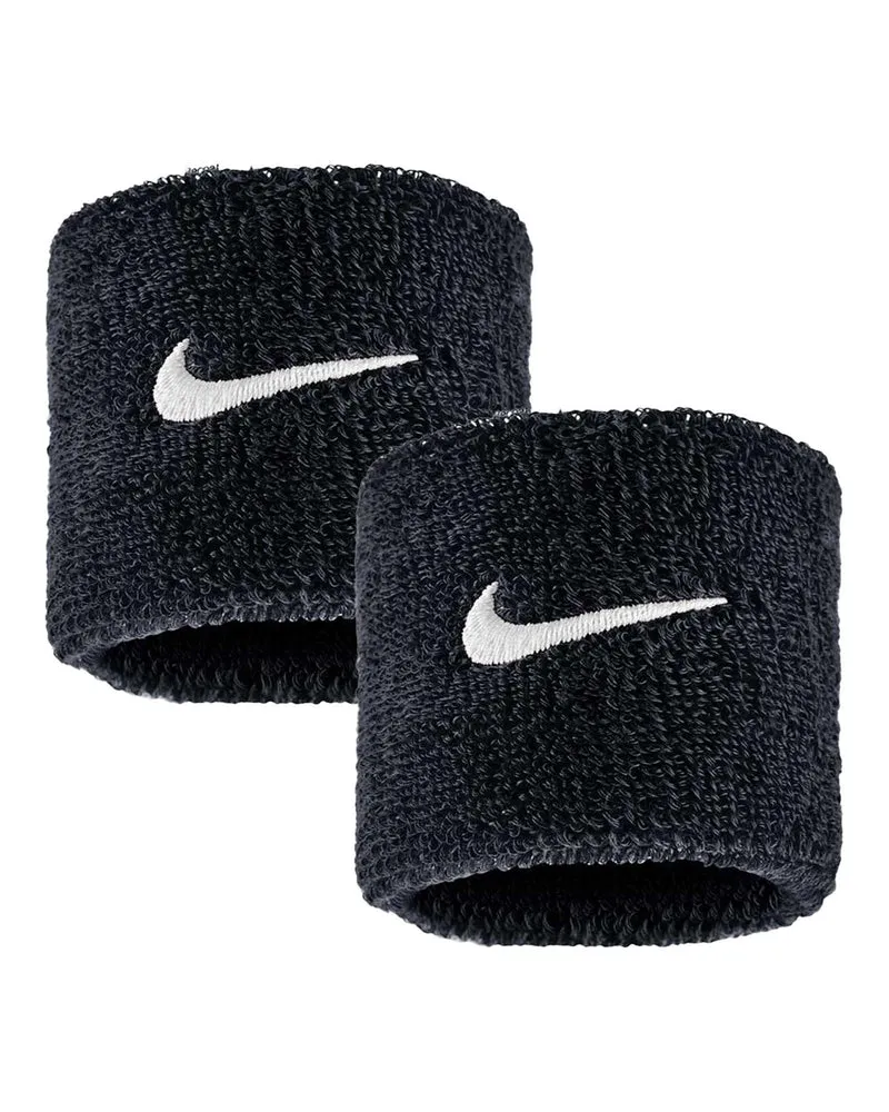 Swoosh Classic Small Wristbands - Black/White