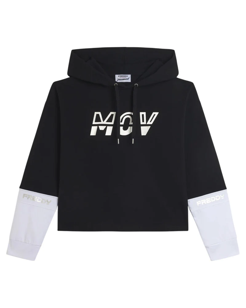 Felpa con Cappuccio e Stampa MOV - NW