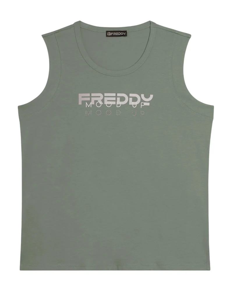 Canotta ''Mood Up'' con Logo - Iceberg Green
