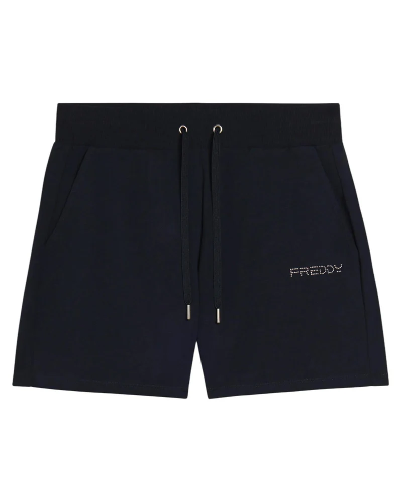Pantaloncini Sportivi con Coulisse e Logo - Dark Sapphire