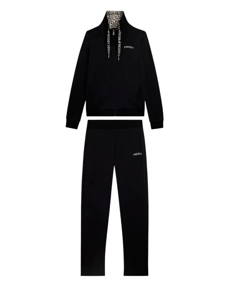 Tracksuit Fz con Zip e Collo Animalier