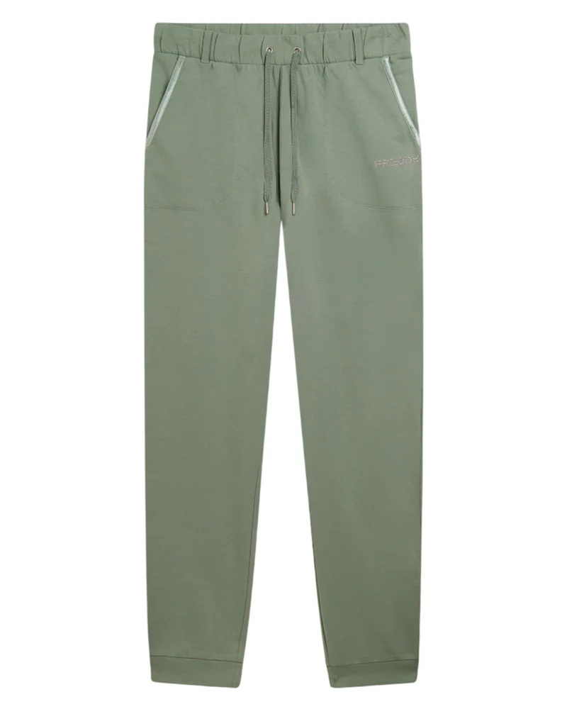 Pantaloni Sportvi con Polsini - Iceberg Green