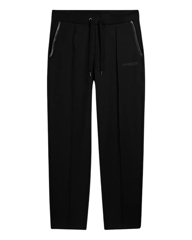 Pantaloni Slim con Cintura Centrale - Black