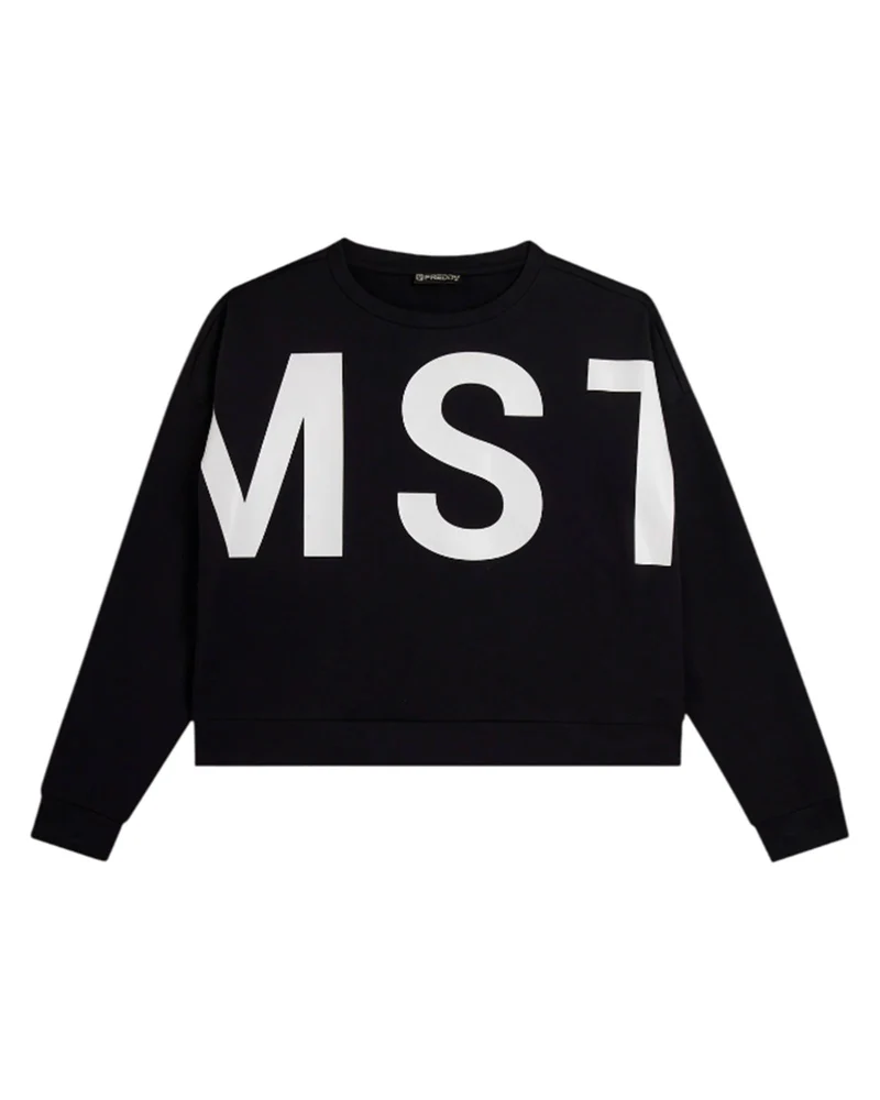 Felpa Master Ft Crew Crop - Black