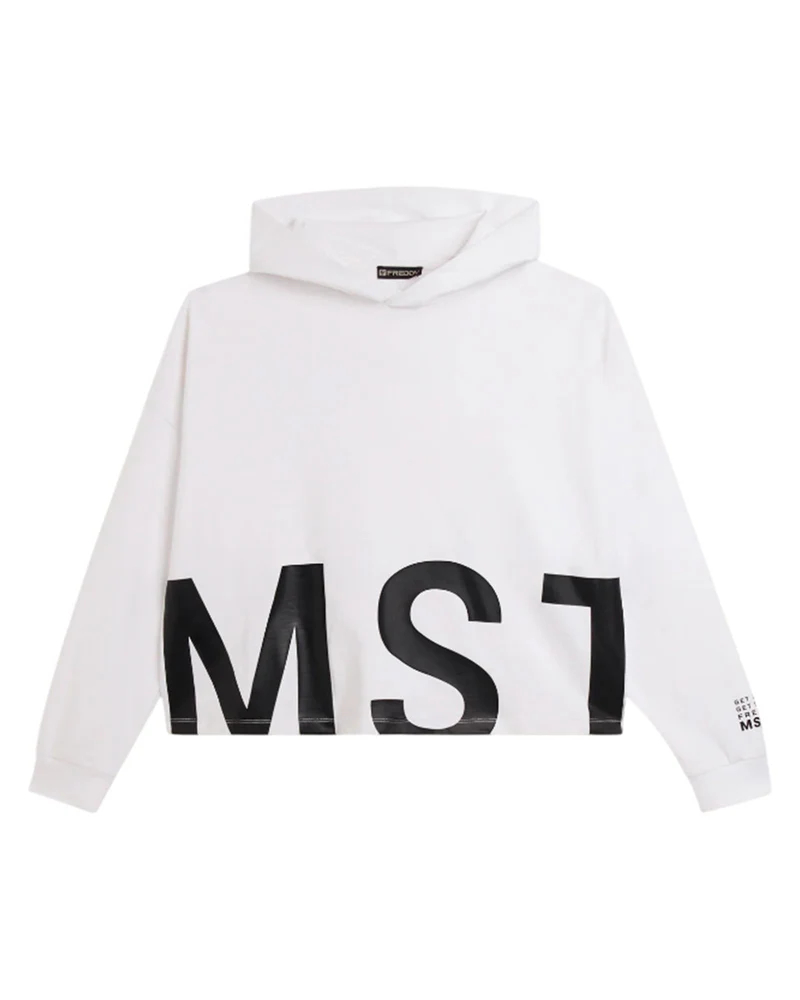 Felpa Master Oversize Crop - White