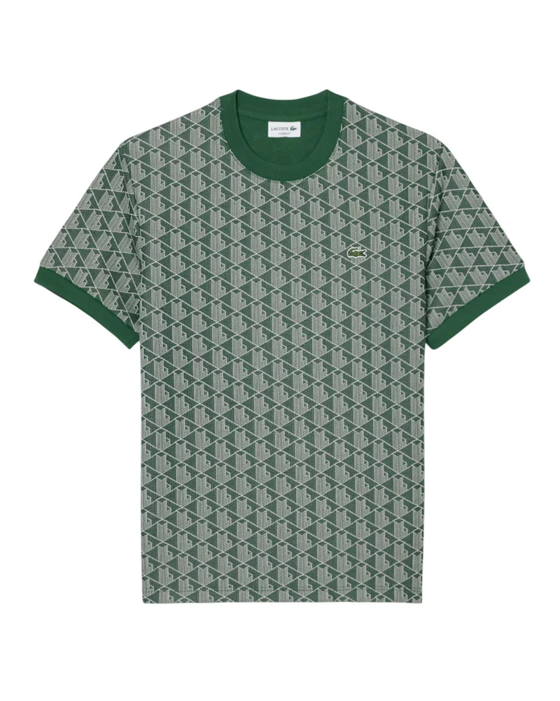T-Shirt con Monogramma Jacquard