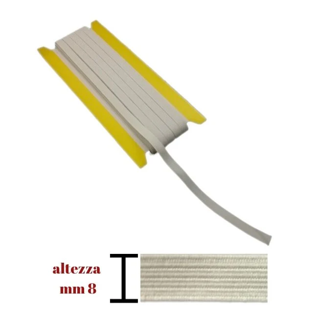 Elastico m20 treccia h mm 8 articolo 14T metri 20
