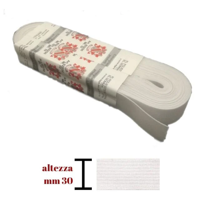 Elastico gallone h mm 30 articolo 822/30 metri 10