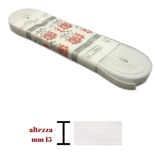 Elastico gallone h mm 15 articolo 822/15 metri 10