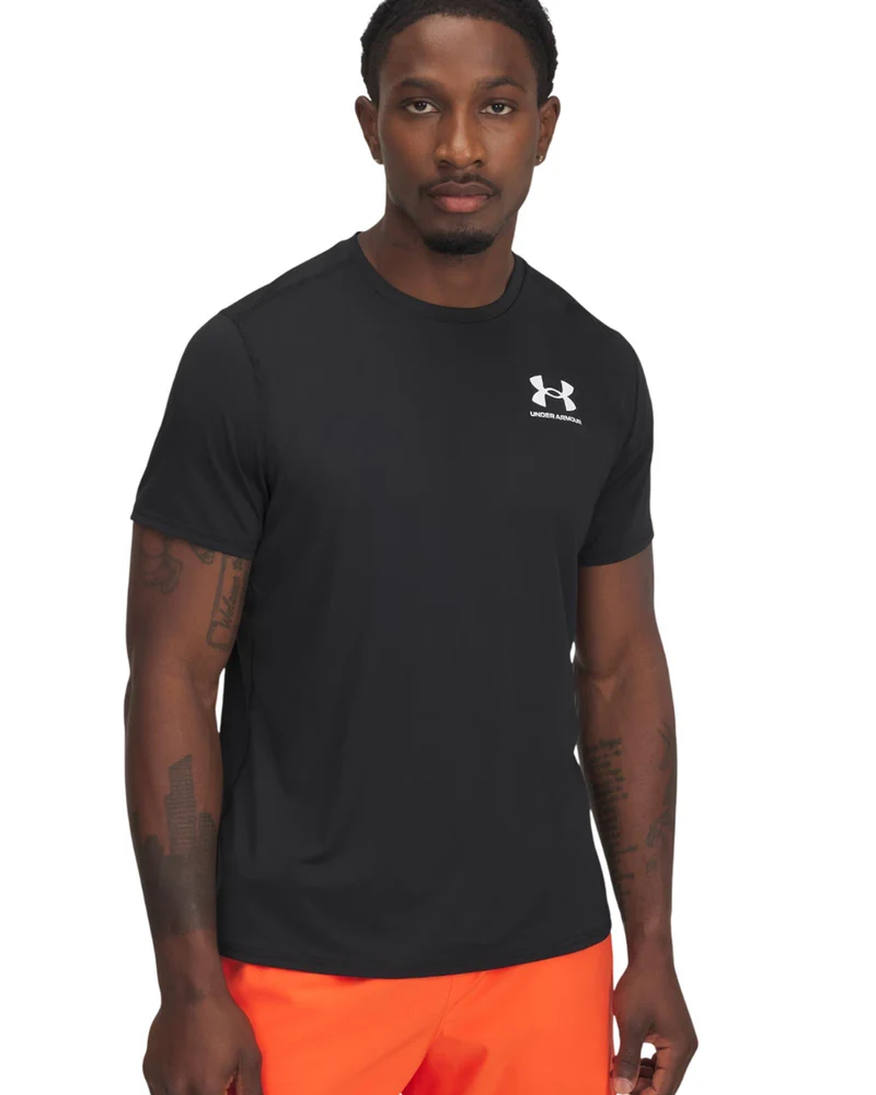 Maglietta HeatGear Fitted - Black / White
