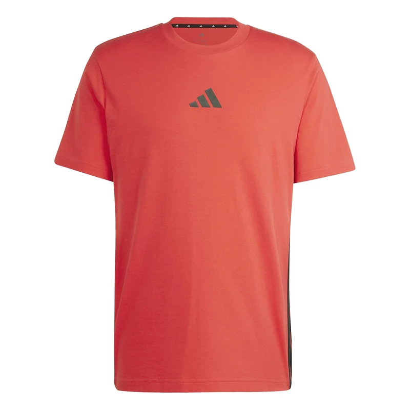 T-shirt Essentials 3-Stripes Single Jersey - Pure Ruby / Black