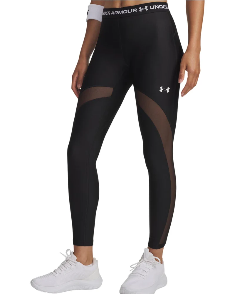 Leggings HeatGear Mesh - Ultimate Black / White