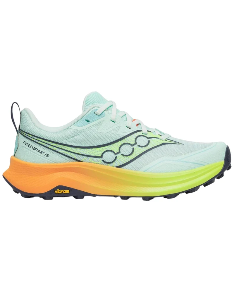 Scarpe Da Running Peregrine 16 Aqua / Citron Donna