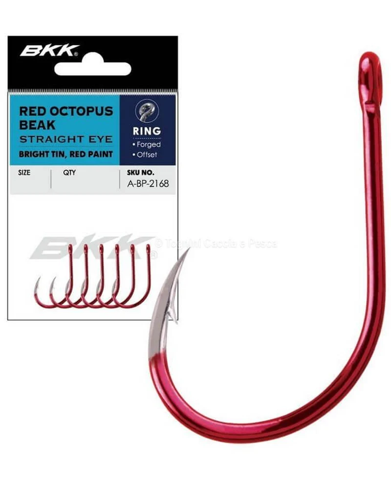 Red Octopus Beak In-Line 5/0