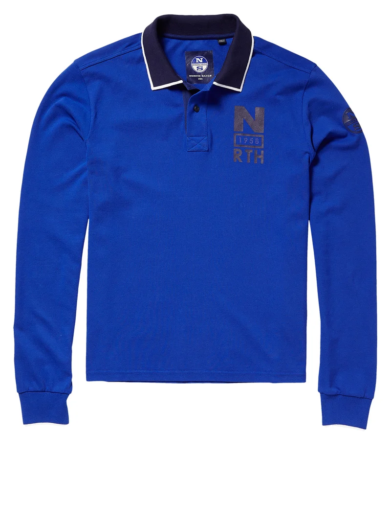 Printed Polo Collo Parlato