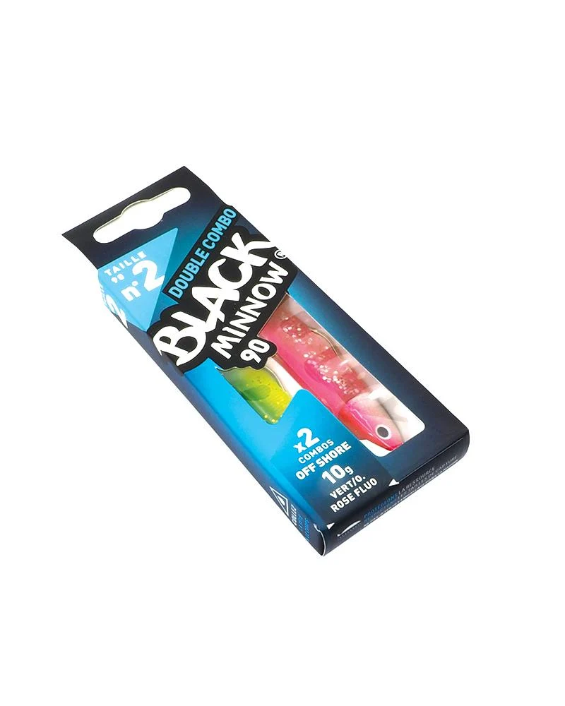 Double Combo Off Shore 10g Black Minnow 90