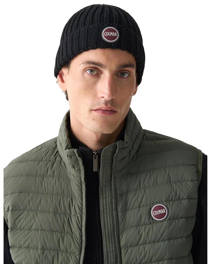 Cappello A Coste Con Risvolto