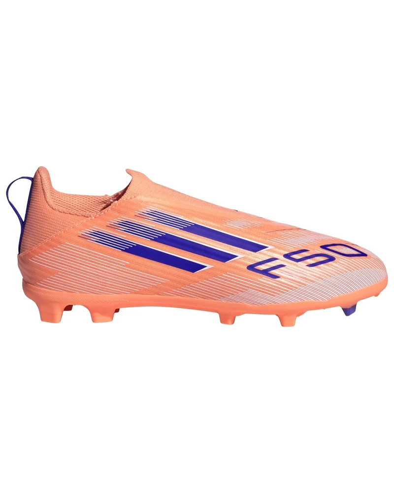 Scarpe da Calcio Bambino F50 League FG/MG Laceless Coral Blaze Pack
