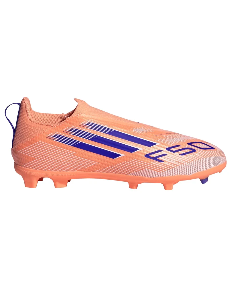 Scarpe da Calcio Bambino F50 League FG/MG Laceless Coral Blaze Pack