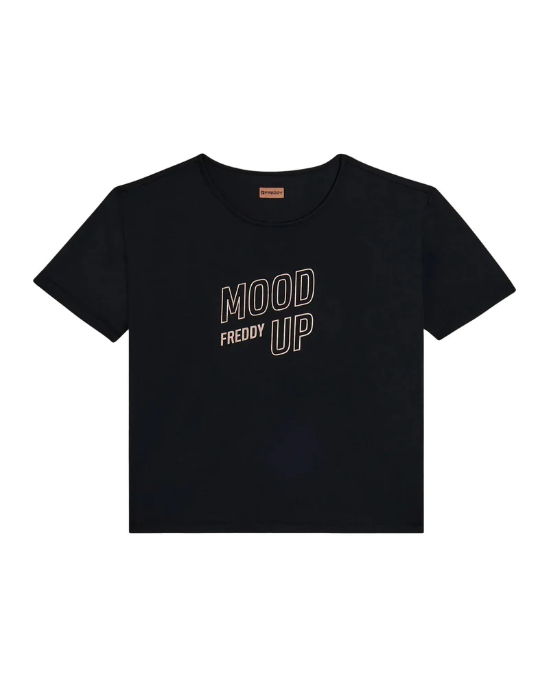T-shirt Donna Cropped Mood Up