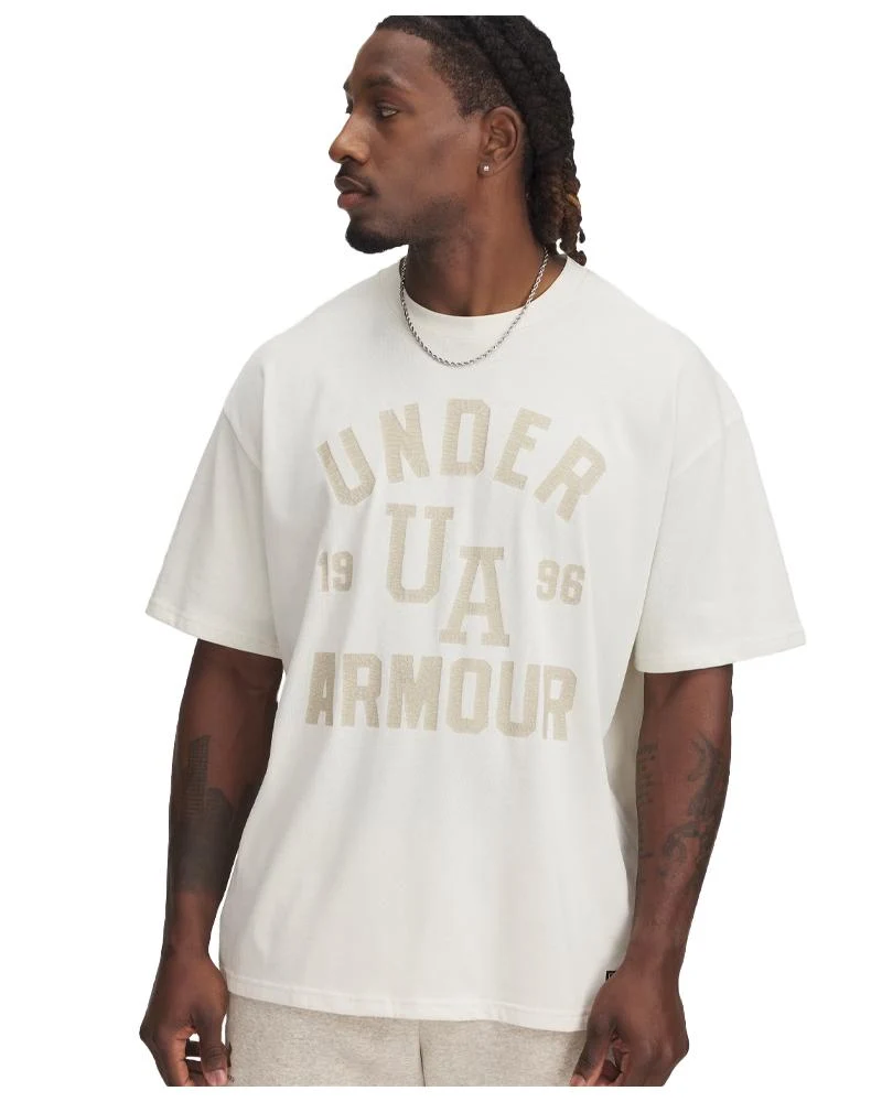 Maglia A Maniche Corte UA Heavyweight Varsity Oversized Da Uomo