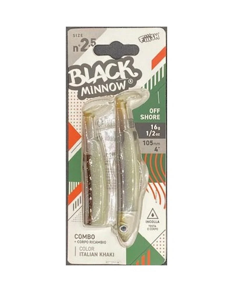 Combo Black Minnow Off Shore 105