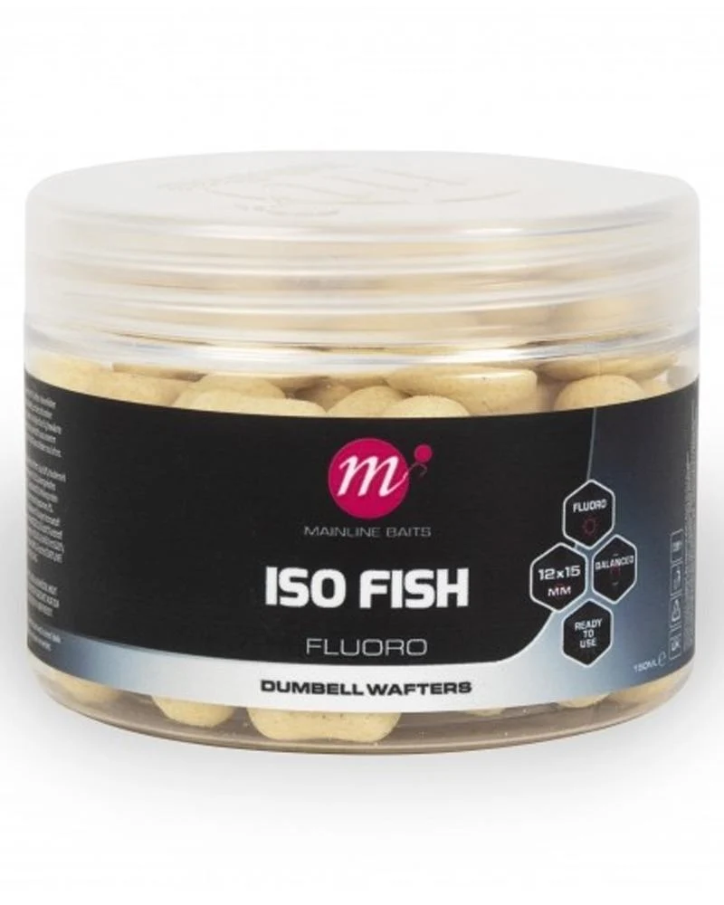 Iso Fish Fluoro Dumbell Wafters 12 X 15 mm