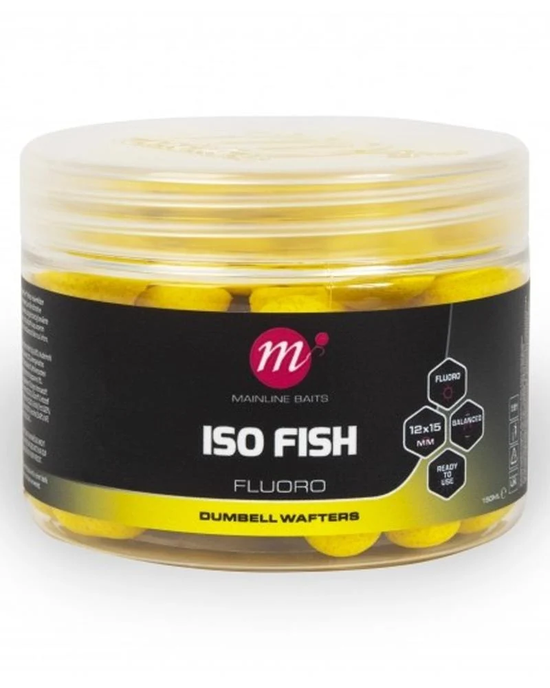 Iso Fish Fluoro Dumbell Wafters 12 X 15 mm