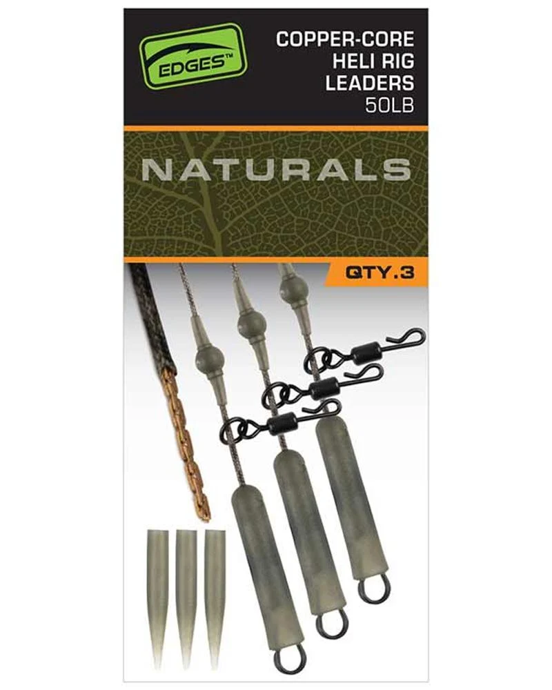 Edges Naturals Copper-Core Heli Rig Leaders
