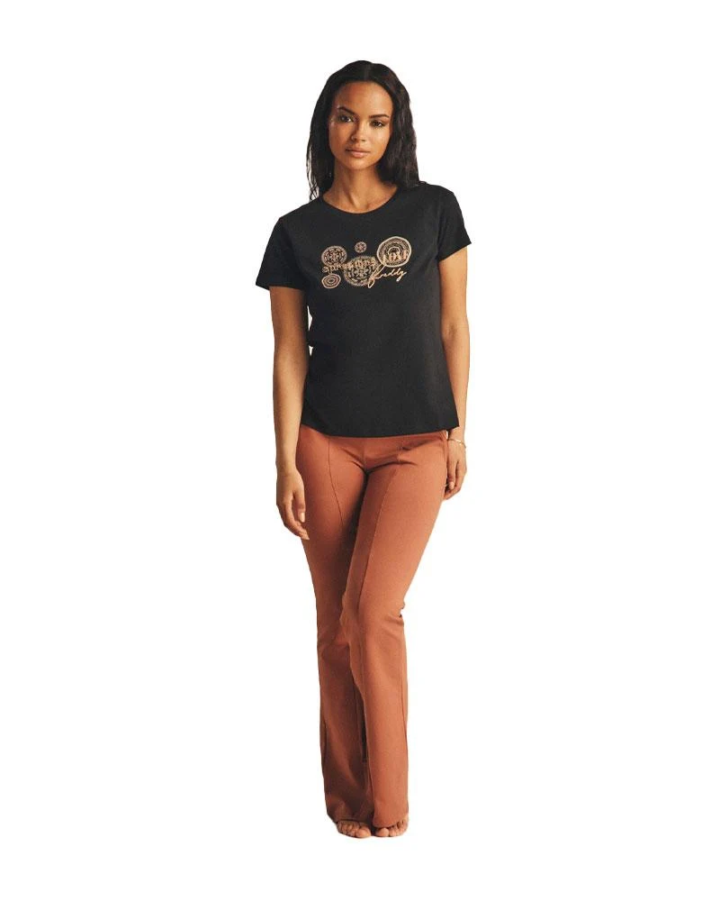 T-shirt Donna Slogan Ricamato