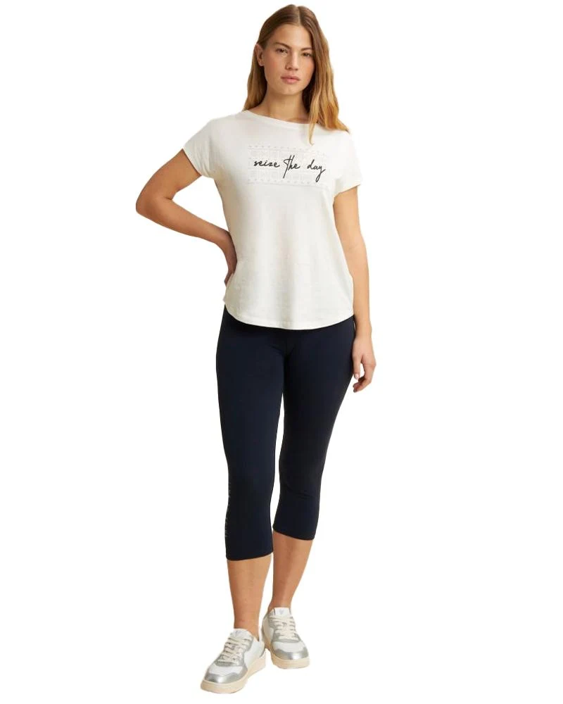 Leggings Corsaro Donna In Jersey Con Logo