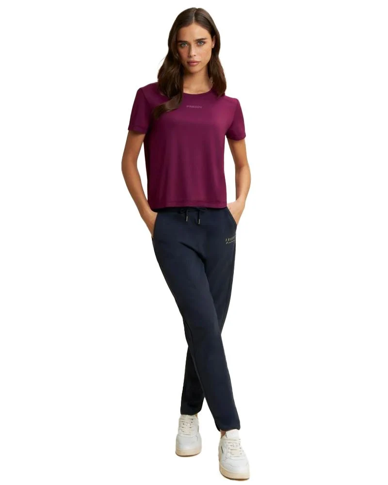 T-shirt Donna Comfort Fit Con Maniche Corte In Tessuto Tecnico