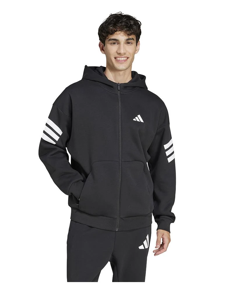 Felpa Uomo Con Cappuccio Future Icons 3-Stripes Full-Zip
