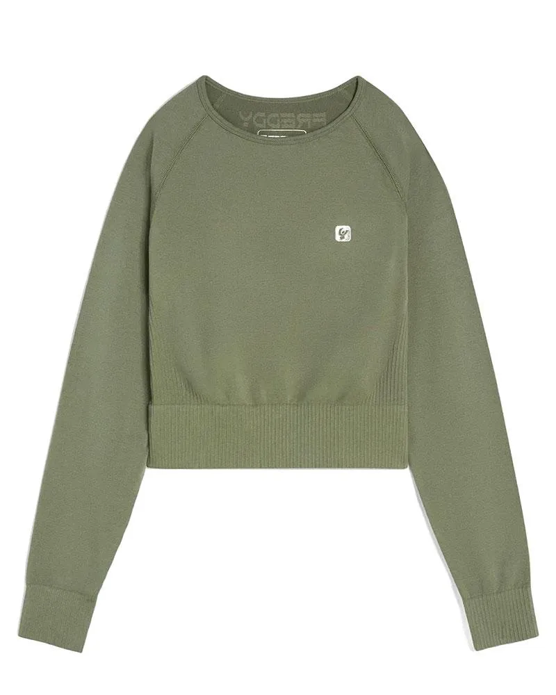 Felpa Seamless Crop Top Donna