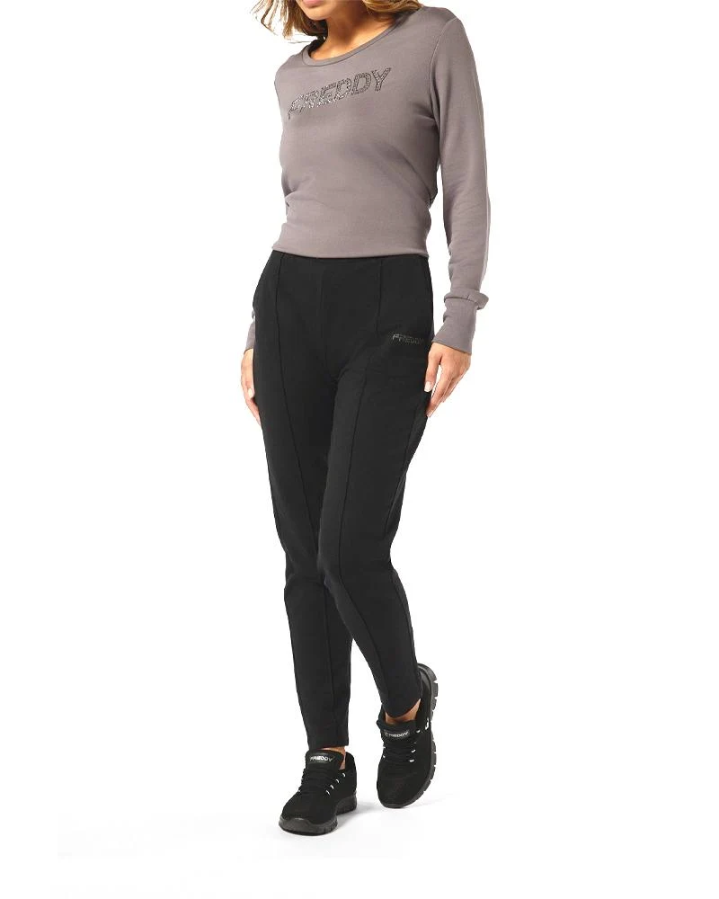 Pantaloni Donna Impuntura Centrale
