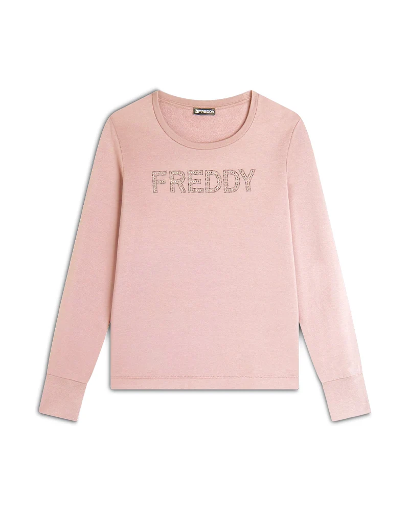 Felpa Donna College Crew Neck