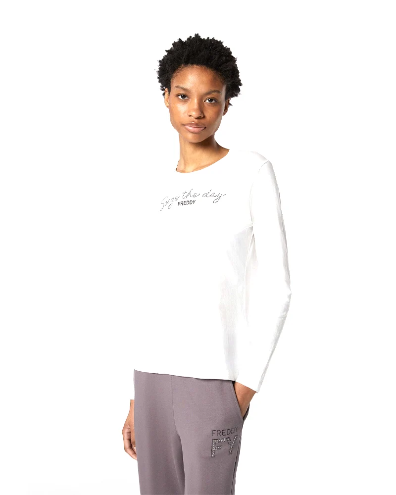 Maglia Donna College Strass
