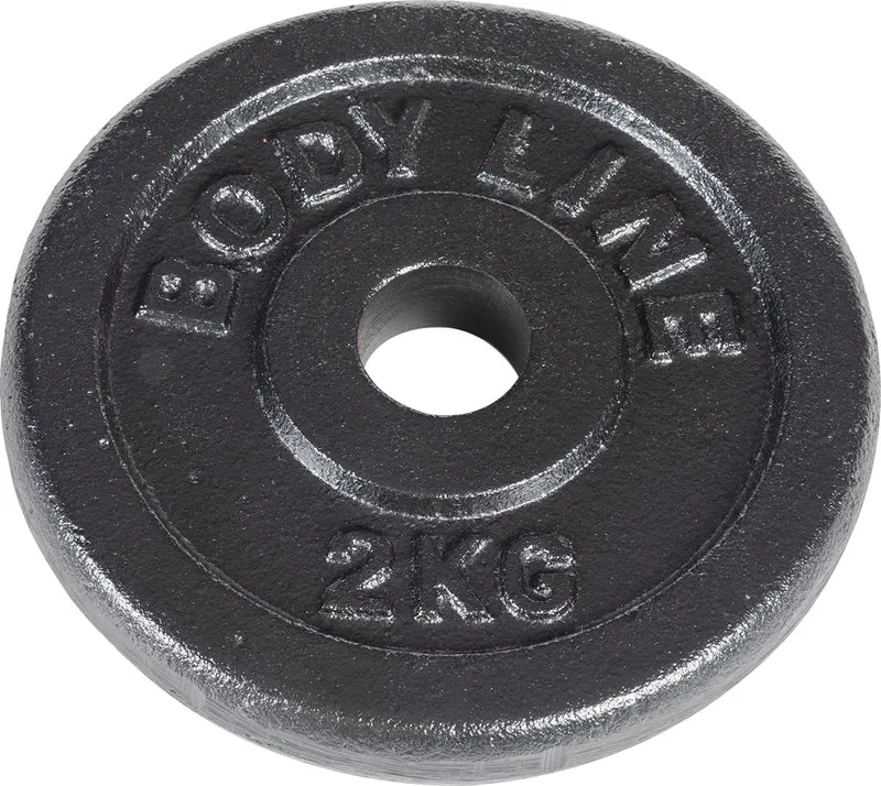 Disco in ghisa palestra da 2 kg